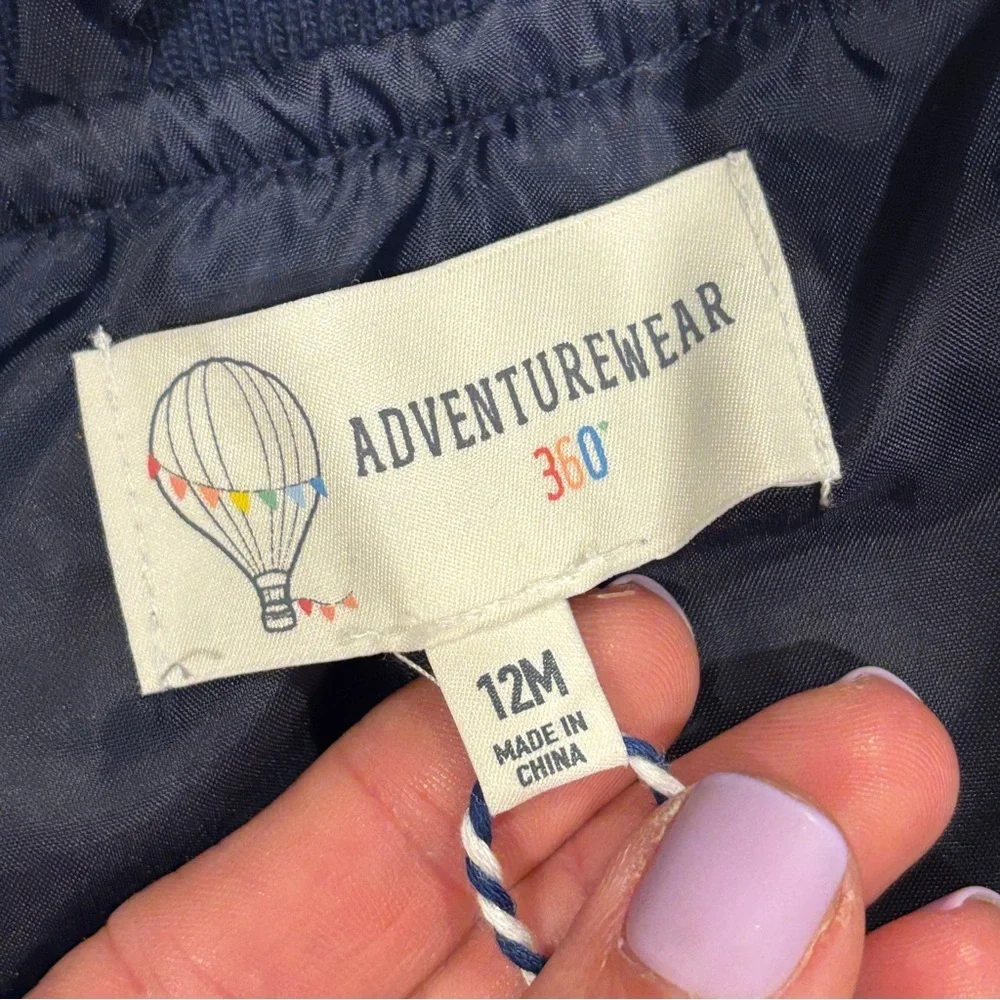Adventurewear 360 Baby Boys 12Months Long Sleeve Varsity Fleece Jacket NWT